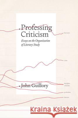 Professing Criticism: Essays on the Organization of Literary Study Guillory, John 9780226821290 CHICAGO UNIVERSITY PRESS - książka