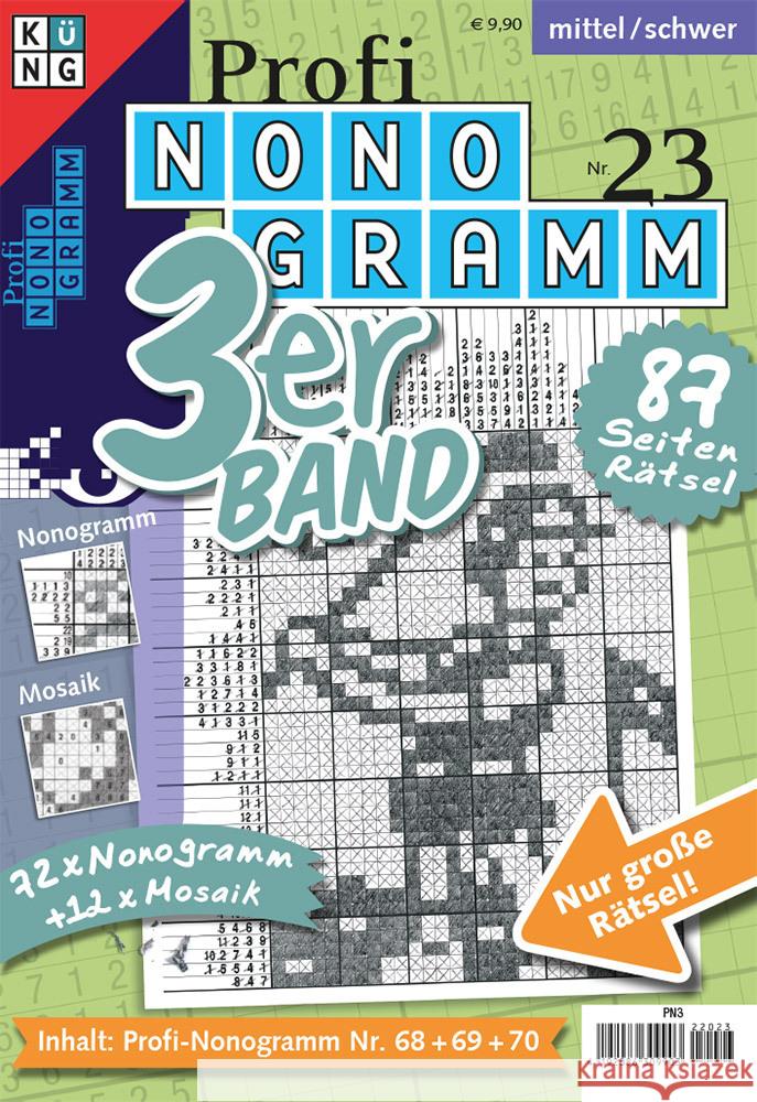 Profi-Nonogramm 3er-Band Nr. 23 Conceptis Puzzles 9783905573220 Keesing - książka