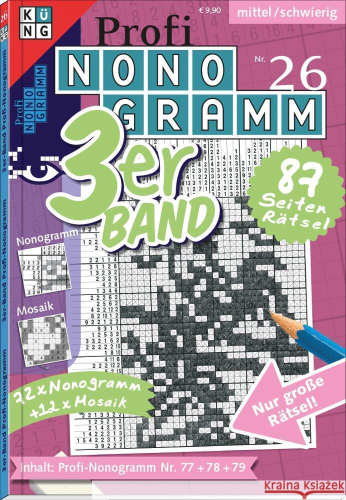 Profi-Nonogramm 3er-Band Nr. 26 Conceptis Puzzles 9783905573664 Keesing - książka