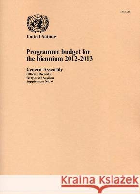 Programme Budget for the Biennium United Nations 9789218202741 United Nations - książka