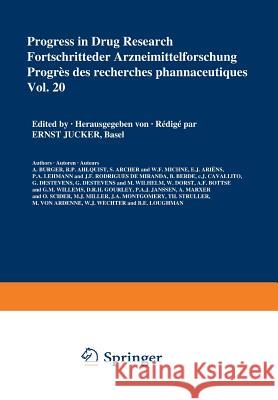 Progress in Drug Research/Fortschritte der Arzneimittelforschung/Progrés des recherches pharmaceutiques JUCKER 9783034870962 Birkhauser Verlag AG - książka