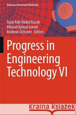 Progress in Engineering Technology VI  9783031815195 Springer Nature Switzerland - książka