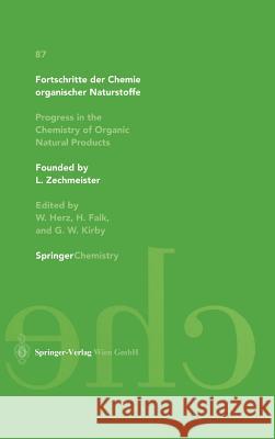 Progress in the Chemistry of Organic Natural Products W. Herz 9783211027806 Rialp - książka
