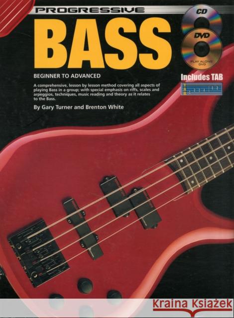 Progressive Bass: With Poster Gary Turner 9780959540444 Koala Publications - książka