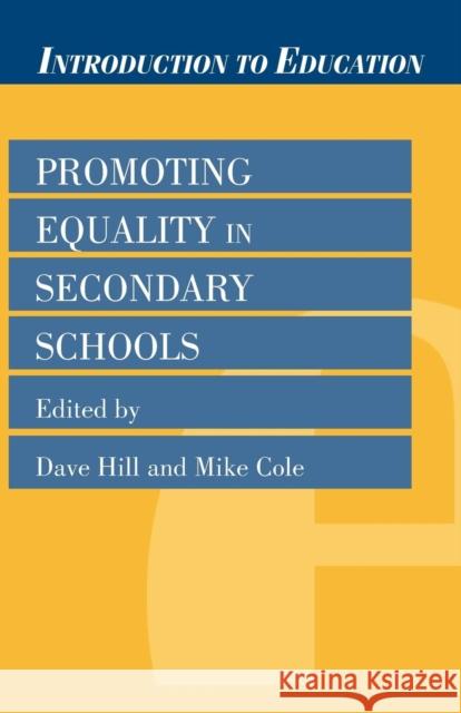 Promoting Equality in Secondary Schools Mike Cole 9780304702572  - książka