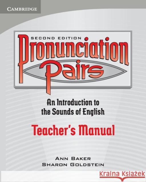 Pronunciation Pairs Teacher's Book Ann Baker Sharon Goldstein 9780521678094 Cambridge University Press - książka