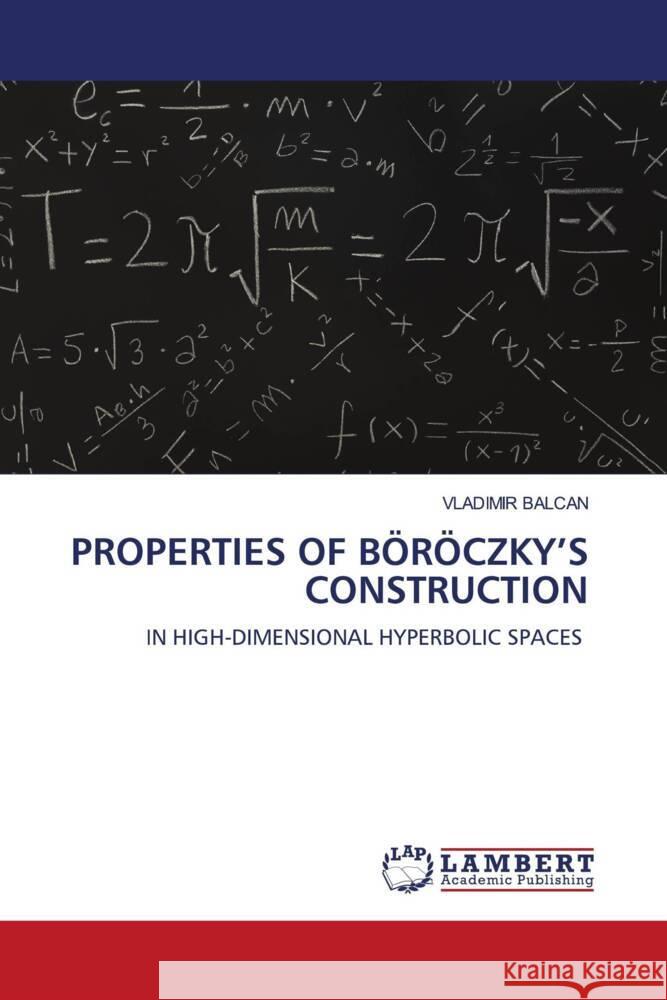 PROPERTIES OF BÖRÖCZKY'S CONSTRUCTION BALCAN, VLADIMIR 9786206181415 LAP Lambert Academic Publishing - książka
