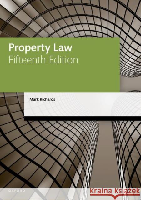 Property Law Richards, Mark 9780192858849 Oxford University Press - książka