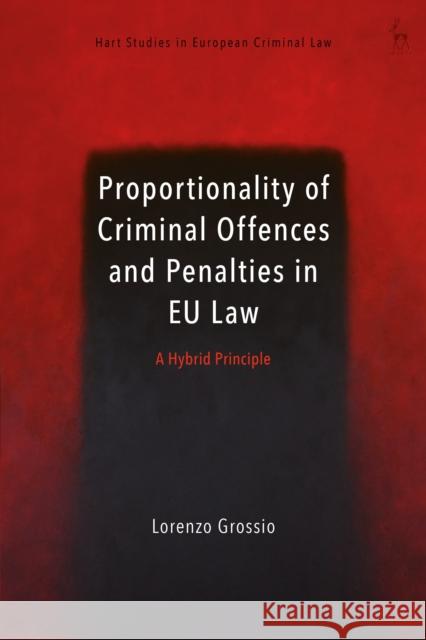 Proportionality of Criminal Offences and Penalties in EU Law Lorenzo (University of Turin, Italy) Grossio 9781509984749 Bloomsbury Publishing PLC - książka