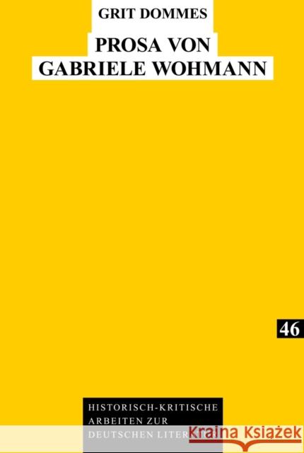 Prosa Von Gabriele Wohmann Kraft, Herbert 9783631631775 Lang, Peter, Gmbh, Internationaler Verlag Der - książka