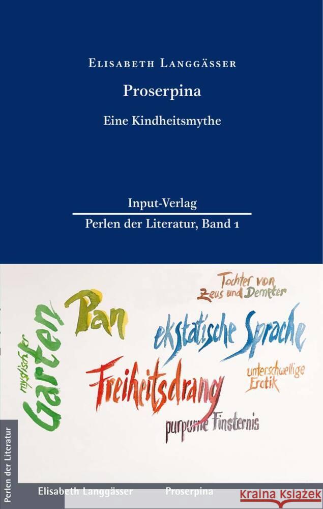 Proserpina Langgässer, Elisabeth 9783941905252 Input-Verlag - książka