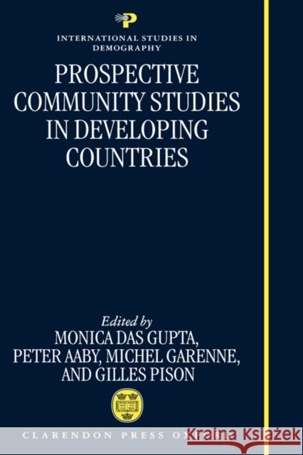 Prospective Community Studies in Developing Countries  9780198292098 OXFORD UNIVERSITY PRESS - książka