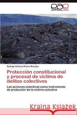 Protección constitucional y procesal de víctima de delitos colectivos Rivera Morales Rodrigo Antonio 9783845491196 Editorial Acad Mica Espa Ola - książka