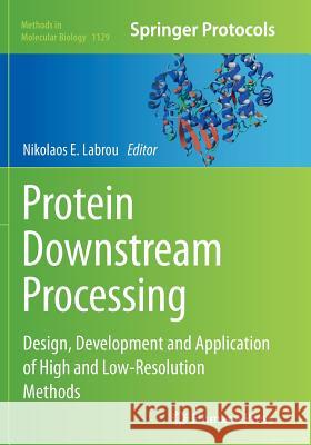 Protein Downstream Processing: Design, Development and Application of High and Low-Resolution Methods Labrou, Nikolaos E. 9781493960408 Humana Press - książka