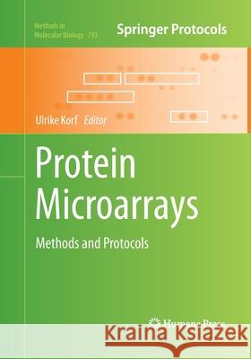 Protein Microarrays: Methods and Protocols Korf, Ulrike 9781493957767 Humana Press - książka