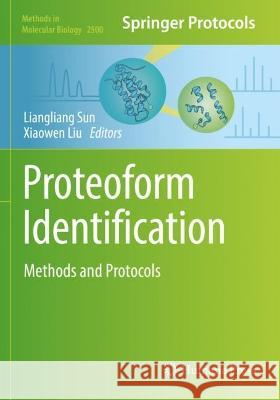 Proteoform Identification  9781071623275 Springer US - książka