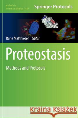 Proteostasis: Methods and Protocols Matthiesen, Rune 9781493937547 Humana Press - książka