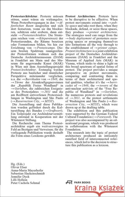 Protest Architecture: Barricades, Camps, Spatial Tactics 1830–2023  9783038603344 Park Books - książka