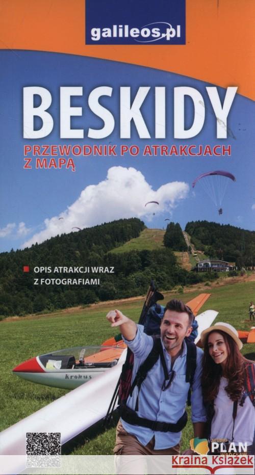Przewodnik - Beskidy atrakcje  9788365689658 Plan - książka