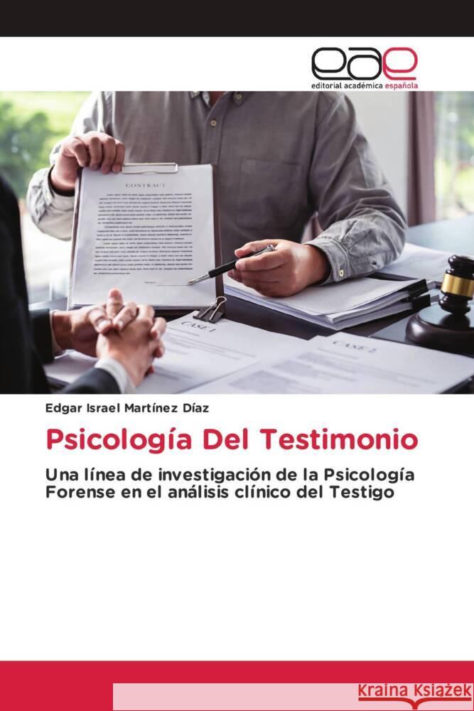Psicología Del Testimonio Martínez Díaz, Edgar Israel 9786200027986 Editorial Académica Española - książka