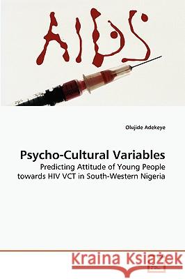 Psycho-Cultural Variables Olujide Adekeye 9783639274264 VDM Verlag - książka