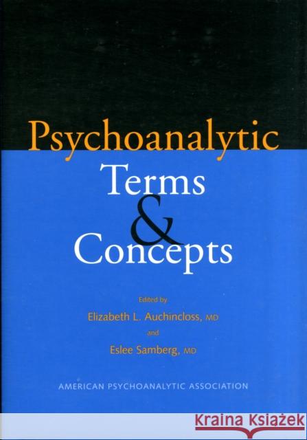 Psychoanalytic Terms & Concepts Auchincloss, Elizabeth L. 9780300109863  - książka