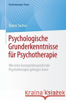 Psychologische Grunderkenntnisse für Psychotherapie: Wie eine konzeptübergreifende Psychotherapie gelingen kann Rainer Sachse 9783662670613 Springer - książka