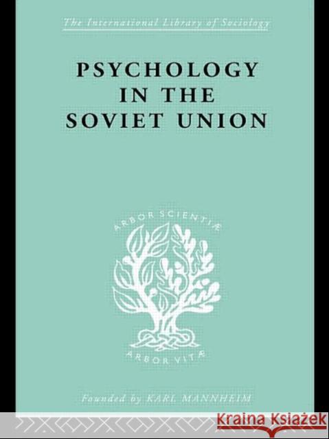 Psychology in the Soviet Union   Ils 272  9780415178143 Routledge - książka