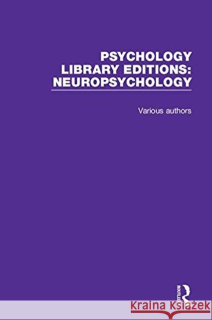 Psychology Library Editions: Neuropsychology Various 9781138488946 Routledge - książka