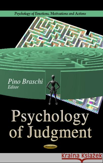 Psychology of Judgment Pino Braschi 9781624172458 Nova Science Publishers Inc - książka