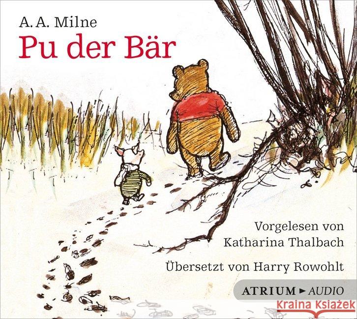 Pu der Bär - Hörbuch, 5 Audio-CDs : Lesung Milne, Alan Alexander 9783855356010 Atrium Verlag - książka