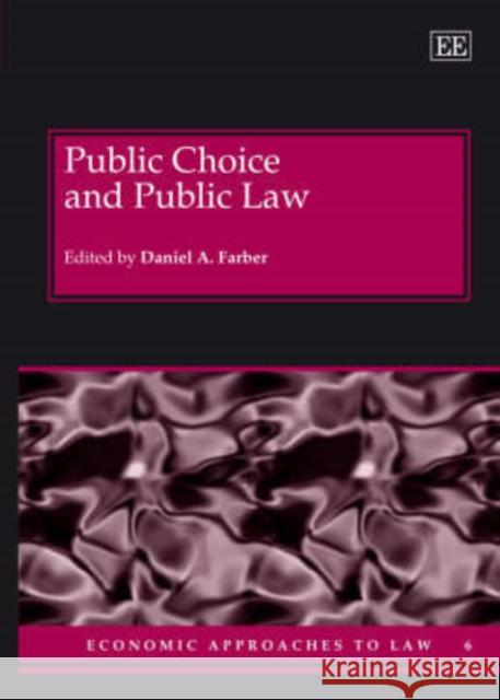 Public Choice and Public Law  9781845427160 Edward Elgar Publishing Ltd - książka