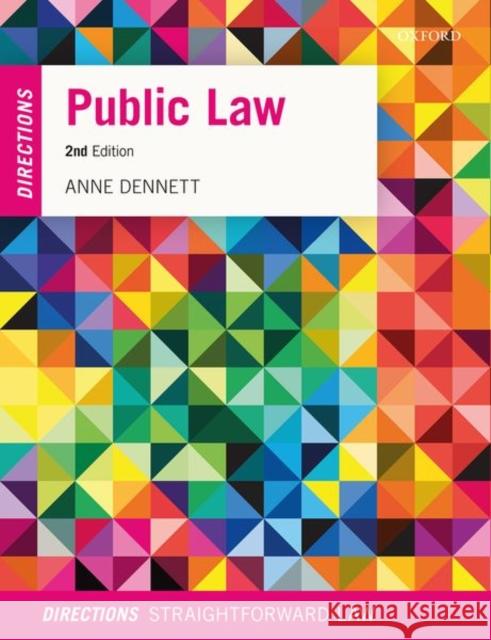Public Law Directions Anne Dennett (Senior Lecturer, Senior Le   9780198870579 Oxford University Press - książka