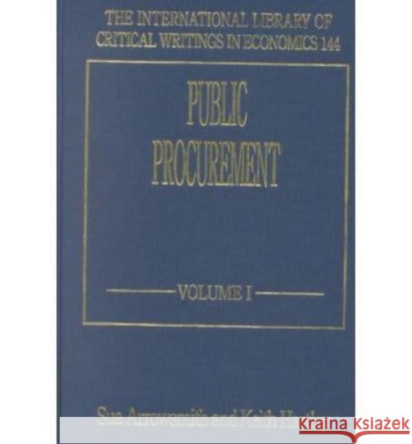 Public Procurement  9781840640960 Edward Elgar Publishing Ltd - książka