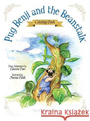 Pug Benji and the Beanstalk - Coloring Book Laurren Darr 9781943356010 Left Paw Press, LLC - książka