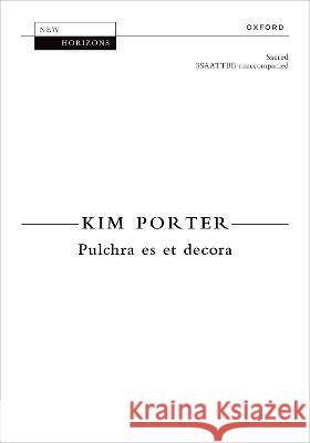 Pulchra es et decora Kim Porter   9780193563131 Oxford University Press - książka