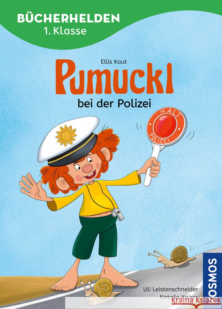 Pumuckl, Bücherhelden 1. Klasse, Pumuckl bei der Polizei Leistenschneider, Uli, Kaut, Ellis 9783440180228 Kosmos (Franckh-Kosmos) - książka