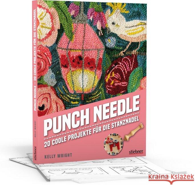 Punch Needle : 20 coole Projekte für die Stanznadel Wright, Kelly 9783830720669 Stiebner - książka