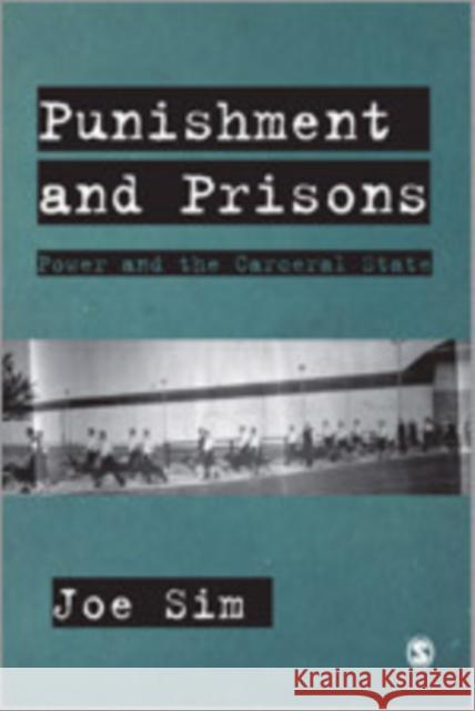 Punishment and Prisons: Power and the Carceral State Sim, Joe 9780761960034 Sage Publications (CA) - książka