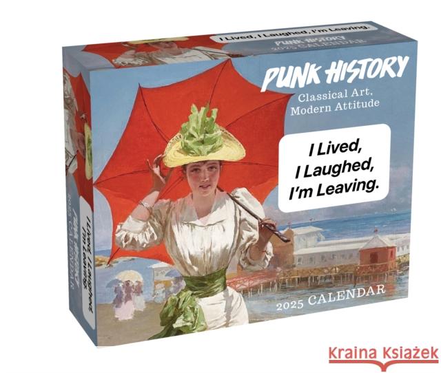 Punk History 2025 Day-to-Day Calendar: Classical Art, Modern Attitude Kate Roberts 9781524891992 Andrews McMeel Publishing - książka