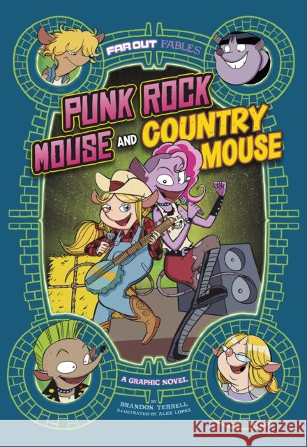 Punk Rock Mouse and Country Mouse: A Graphic Novel Brandon Terrell 9781398213203 Capstone Global Library Ltd - książka