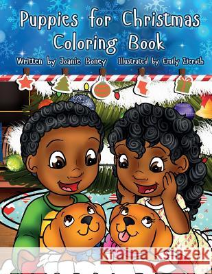 Puppies for Christmas Coloring Book Joanie Boney 9781533541154 Createspace Independent Publishing Platform - książka