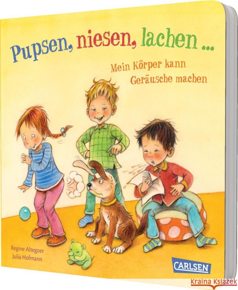 Pupsen, Niesen, Lachen ... Mein Körper kann Geräusche machen Hofmann, Julia 9783551173362 Carlsen - książka