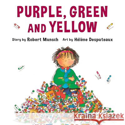 Purple, Green and Yellow Helene Desputeaux 9781554511136 Annikins - książka