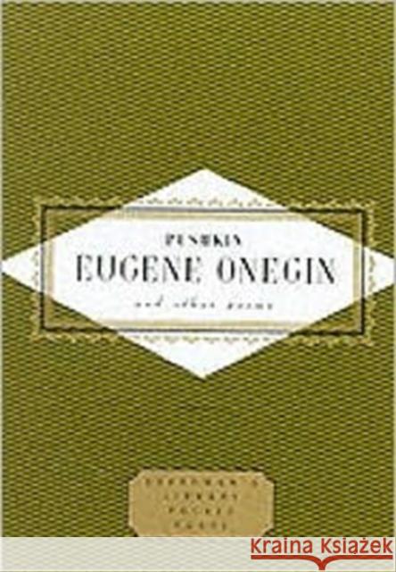 Pushkin Eugene Onegin And Other Poems Alexander Pushkin 9781857157390 Everyman - książka