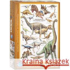 Puzzle 1000 Dinozaury z okresu Jurajskiego Eurographics 0628136600996 Eurographics - książka