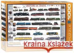 Puzzle 1000 Historia pociągów Eurographics 0628136602518 Eurographics - książka