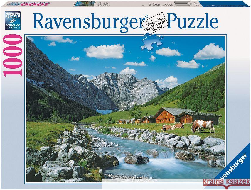 Puzzle 1000 Karwendelgebirge, Austria  4005556192168 Ravensburger Verlag - książka