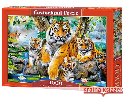 Puzzle 1000 Tigers by the Stream CASTOR  5904438104413 Castorland - książka