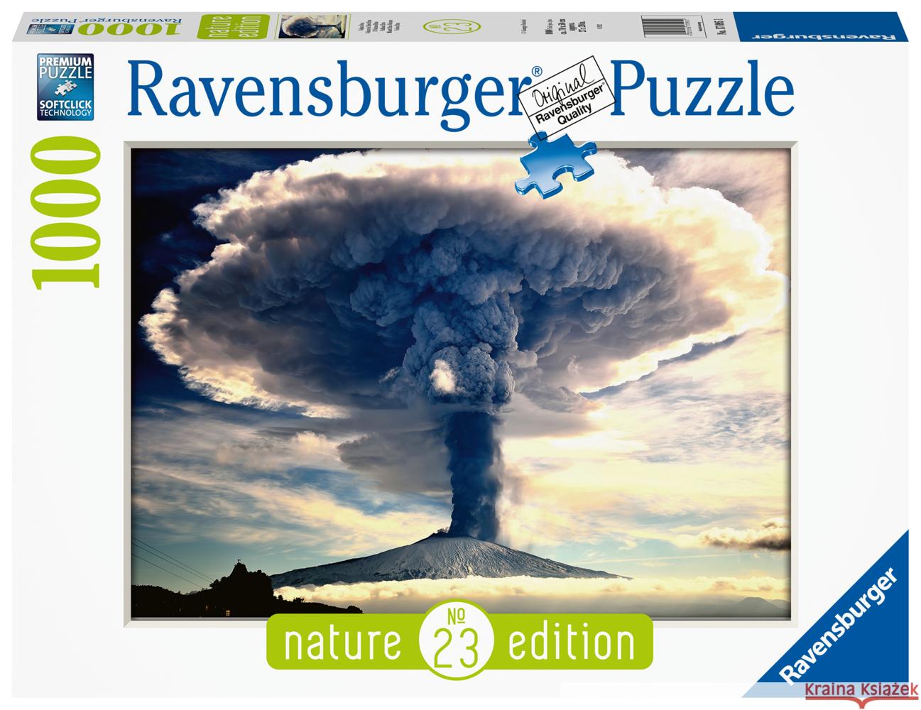 Puzzle 1000 Wulkan Etna  4005556170951 Ravensburger Spieleverlag - książka